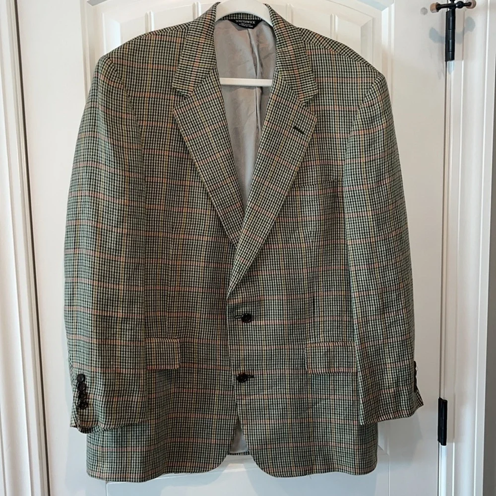 Vintage Southwick preppy classic plaid blazer sports jacket coat est M